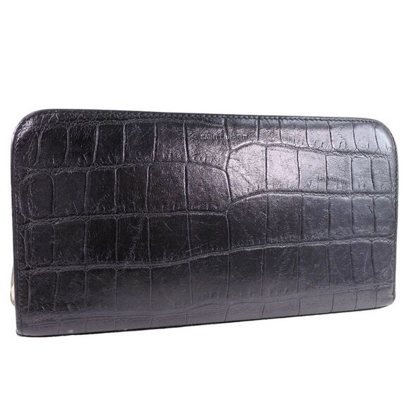 Saint Laurent Black Leather Wallet  (Pre-Owned) - Picture 1 of 12